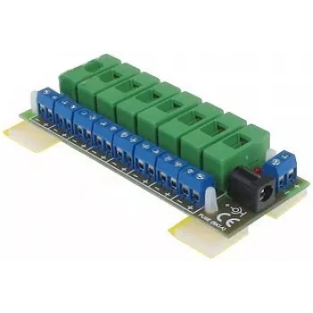 DELTA LZ-8/E unità di distribuzione di corrente, 8 uscite, 10-30V DC, 8A, morsetto a vite