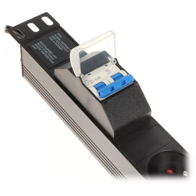 DELTA PD-6/R-2P ciabatta con protezione da sovratensione 6 prese cavo 2m nero