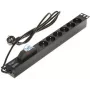 DELTA ciabatta 6 vie PD-6/R-1P nero 1,5m