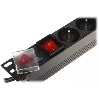 DELTA PD-8/R-IEC ciabatta 8 prese protezione da sovratensione 230V 10A nero