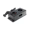 DELTA FPS-3S/CABLE ciabatta da incasso per mobili con 3 prese, cavo 1,5 m, nero