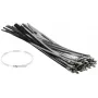 DELTA Montage fascette in acciaio inox SSCT-400X7.9 - 100 pz., lunghezza 400 mm, larghezza 7,9 mm, AISI 304, argento
