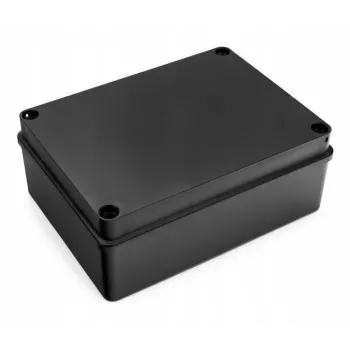 Scatola di derivazione stagna 190 x 140 x 70 mm senza pressacavi IP65 senza alogeni nero PAWBOL S-B416C