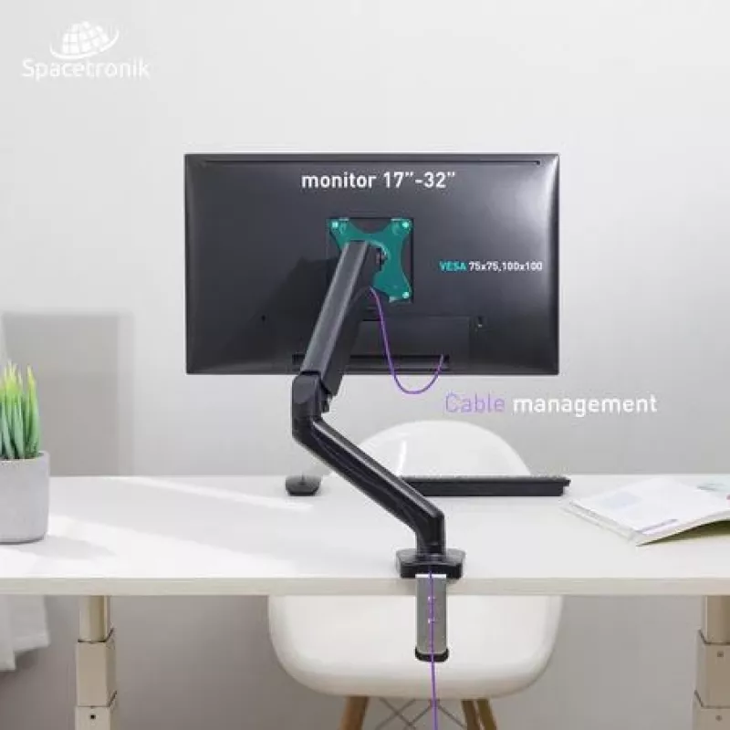 Spacetronik SPA-G110 supporto da tavolo per monitor 17-32 pollici