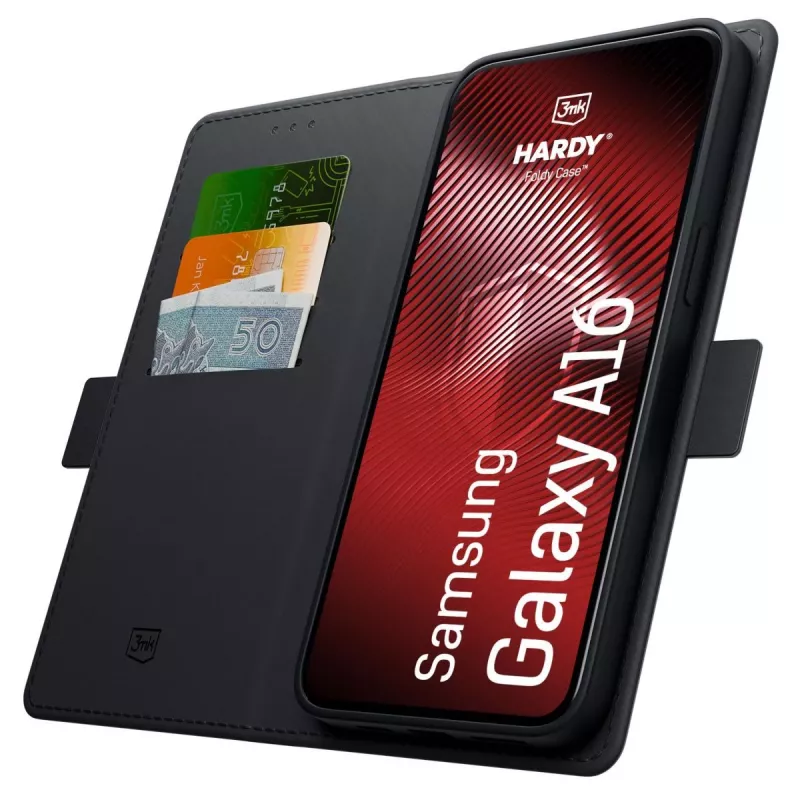 3MK PROTECTION Samsung Galaxy A16 4G / 5G - Custodia 3mk Hardy Foldy nera