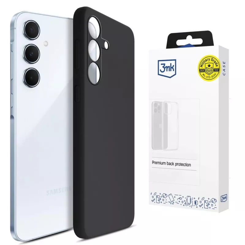 3MK PROTECTION Samsung Galaxy A55 5G - Custodia 3mk Hardy Mellow nera