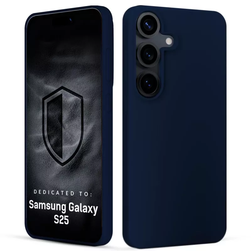 3MK PROTECTION Samsung Galaxy S25 - 3mk Hardy Mellow Case blu scuro