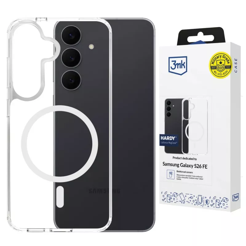 3MK PROTECTION Samsung Galaxy S26 FE - 3mk Hardy LiqForce MagCase nero