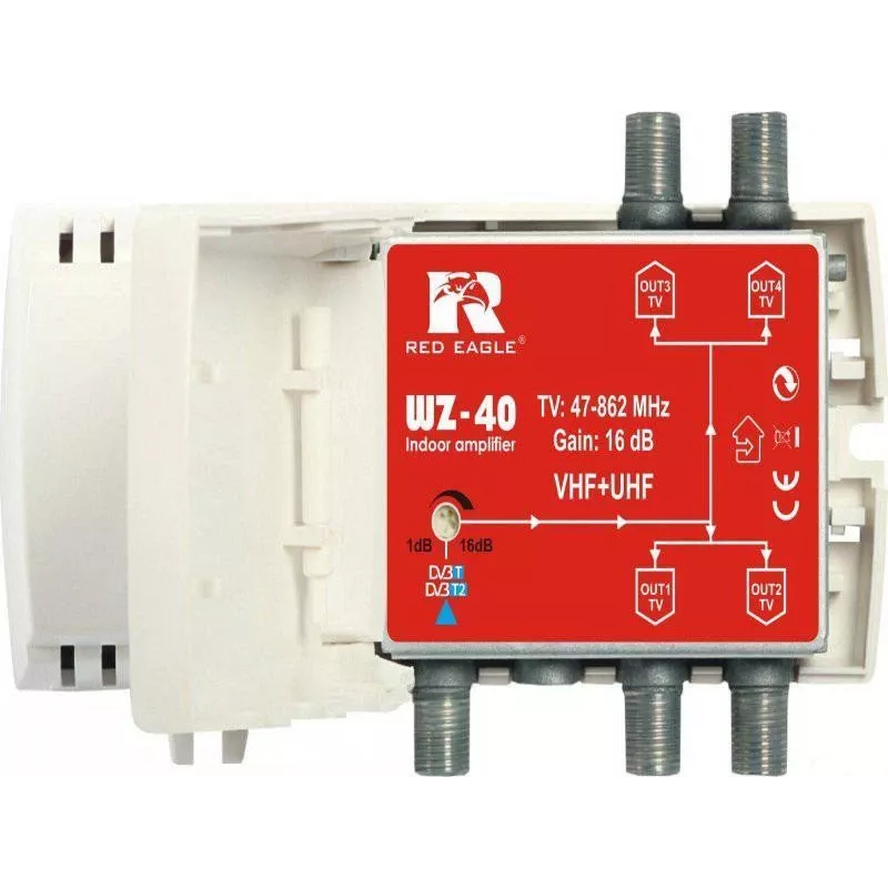 Amplificatore d'antenna DVB-T/T2 WZ-40 RED EAGLE