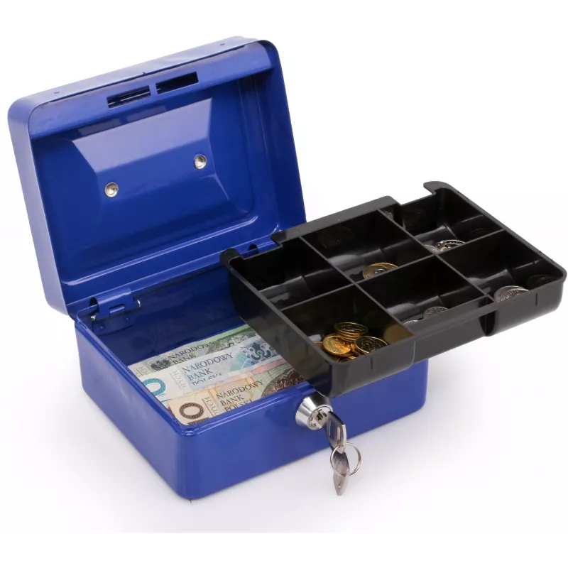 Cassetta di sicurezza in metallo RED EAGLE BOX-150 con serratura a cilindro, rossa