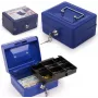 Cassetta di sicurezza in metallo RED EAGLE BOX-150 con serratura a cilindro, rossa
