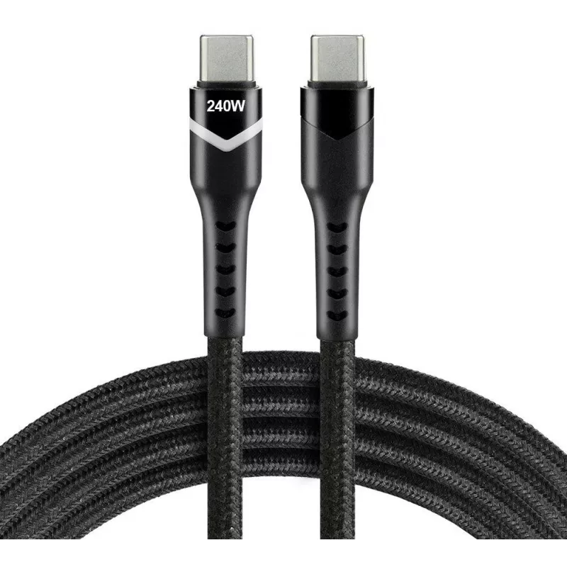 Cavo USB-C a USB-C EVERACTIVE CBB-1PDRS 100cm 48V 5A 240W RGB LED