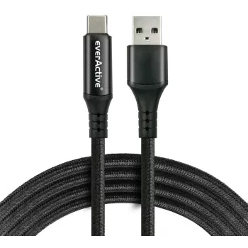 Cavo LCD USB-A/USB-C everActive CBB-2CBL 200cm 3A