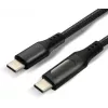 Cavo USB-C a USB-C con display LCD di potenza, 3m, 45W PD, nero