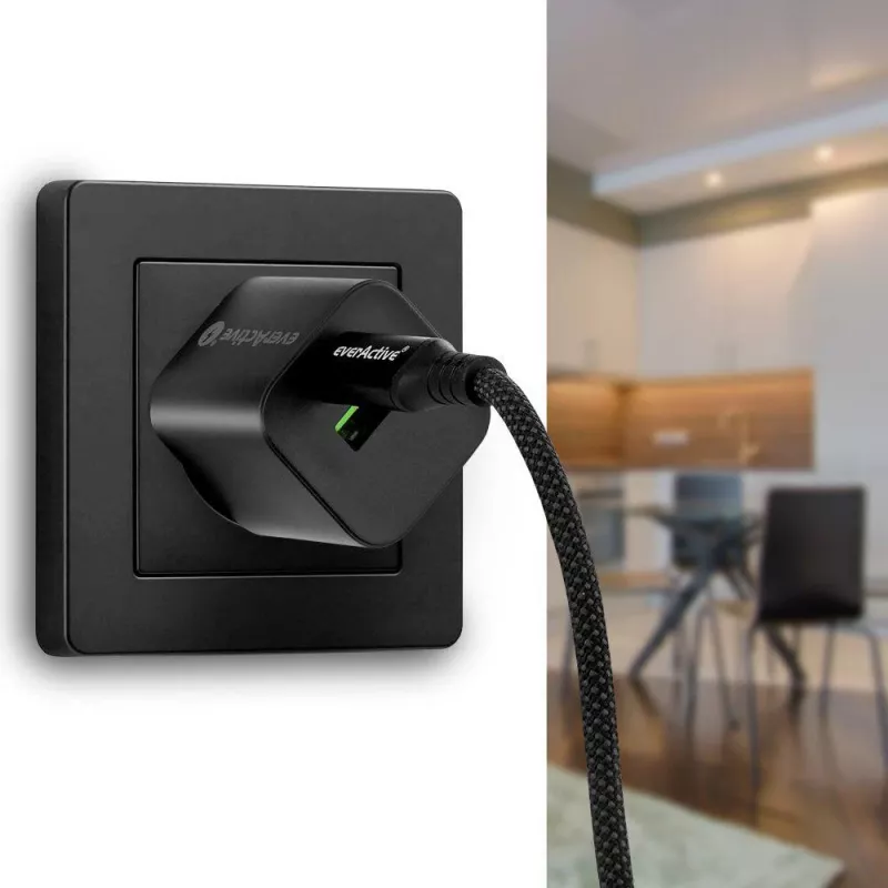 Cavo USB-C a USB-C 2m 100W display LCD di potenza everActive CBB-2PD5L