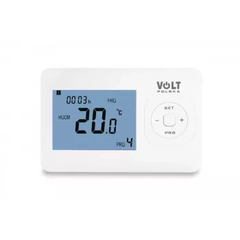 Termostato ambiente programmabile cablato VOLT POLSKA Comfort HT-02, bianco