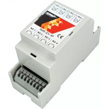ROPAM RM5-12V-4P modulo relè 4 canali 12V DC SPDT con indicatori LED