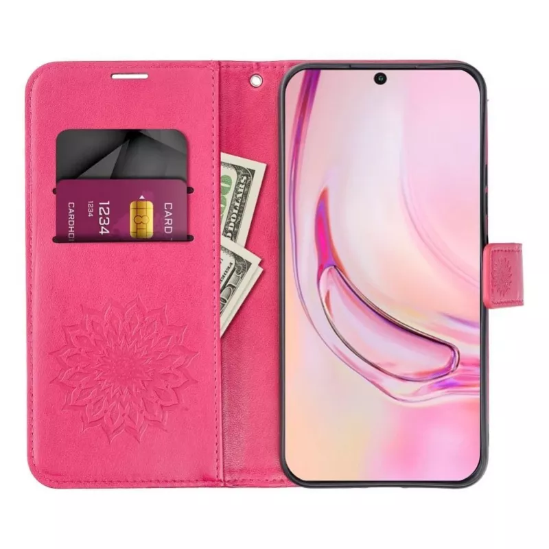 OEM Flip Case per iPhone 17 / 18 Mezzo Book Mandala magenta