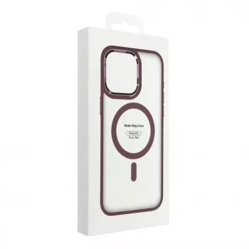 Custodia OEM per iPhone 17 Pro Max Matte Mag Cover compatibile MagSafe rossa