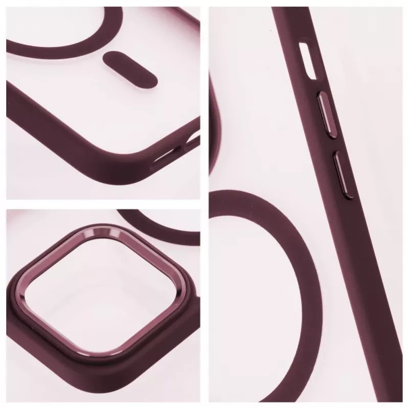 Custodia OEM per iPhone 17 Pro Max Matte Mag Cover compatibile MagSafe rossa