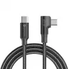 Forcell F-Energy CC-1Deg cavo USB-C a USB-C 100W PD QC4.0 5A 2m nero 90° angolare