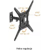 GETFORT GF-FM2365-30 supporto TV completamente orientabile per LED/LCD 23-65 pollici, 30 kg, VESA 400x400, nero