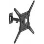 GETFORT GF-FM2365-30 supporto TV completamente orientabile per LED/LCD 23-65 pollici, 30 kg, VESA 400x400, nero