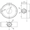 MITON MT-P1260 scatola di derivazione da parete 120x60x50mm IP65 grigio chiaro