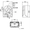 MITON MT-P204W scatola di derivazione da parete IP65 bianca