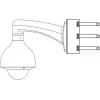 MITON MT-P150V2 adattatore per montaggio su palo bianco
