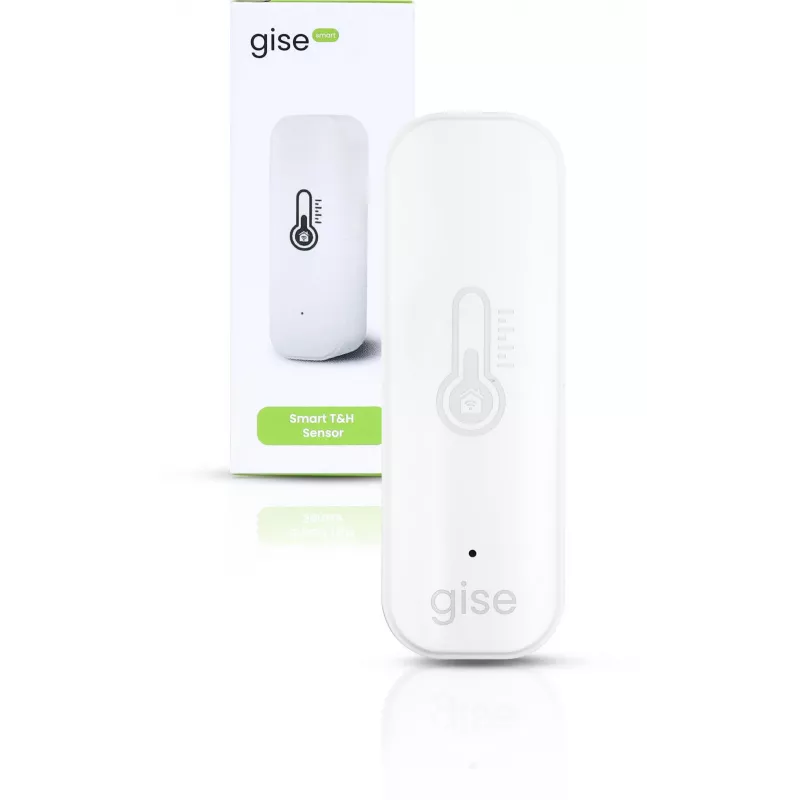 GISE sensore intelligente di temperatura e umidità Wi-Fi bianco | Tuya | GTHS-WF-01-W