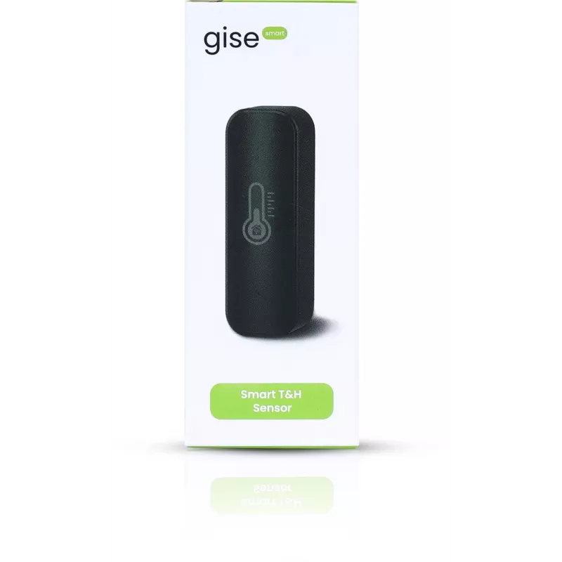 GISE sensore intelligente di temperatura e umidità Wi-Fi nero | Tuya | GTHS-WF-01-B