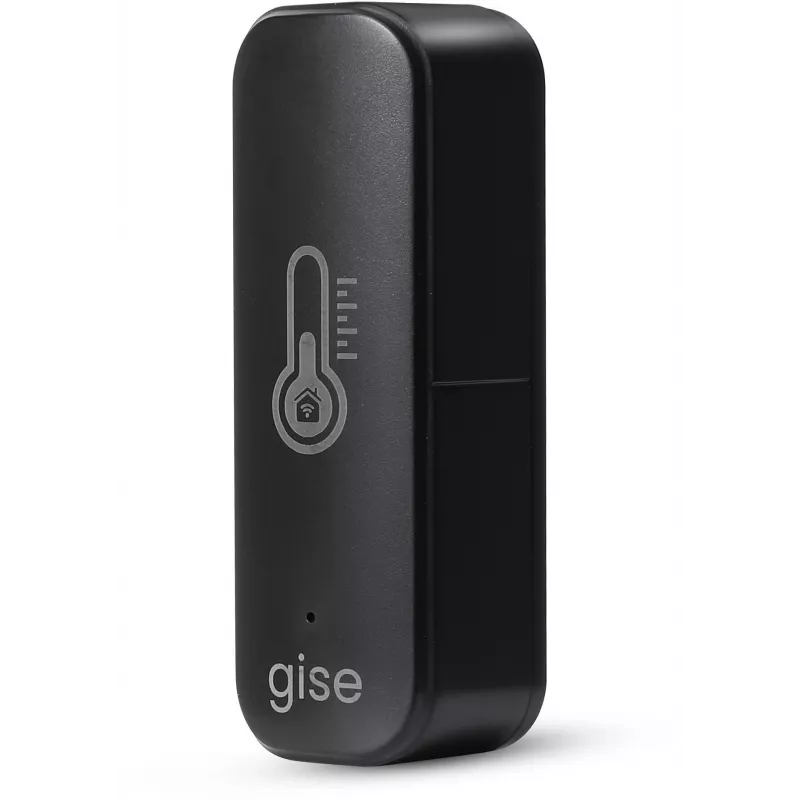 GISE sensore intelligente di temperatura e umidità Wi-Fi nero | Tuya | GTHS-WF-01-B