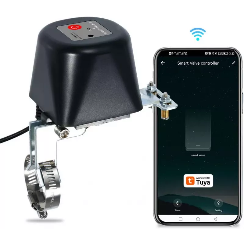 GISE GV-WF controllo intelligente valvola acqua/gas Wi-Fi, compatibile Tuya