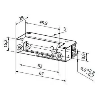 BIRA HARTTE XS12UP apriporta elettrico 12V AC/DC con funzione di memoria interna, serie XS (R5)