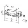 BIRA HARTTE XS00UW apriporta elettrico 12-24V AC/DC con sblocco meccanico