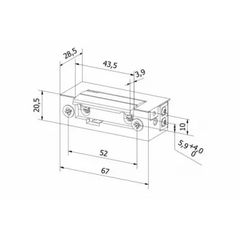 BIRA ES1-001 apriporta elettrico simmetrico 12V AC/DC Basic