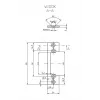 HARTTE OK-P1 barra piatta corta per montaggio, S, 3 mm, STC, aperta