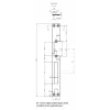 HARTTE OK-P4 barra piatta lunga per serrature elettriche, 3 mm, aperta