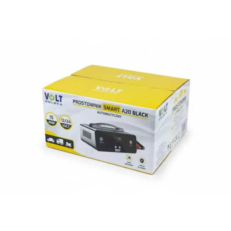 VOLT POLSKA Caricabatterie smart 12V/24V 15A A20 nero