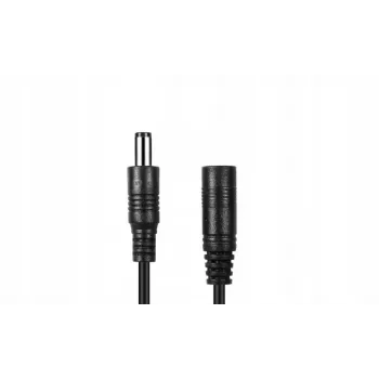 ESPE cavo di estensione alimentazione DC 5.0m 2x0.5mm² connettore maschio DC a connettore femmina DC 2.1x5.5mm nero