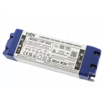ESPE LNF-6024 alimentatore switching LED 24V 60W 2,5A IP20