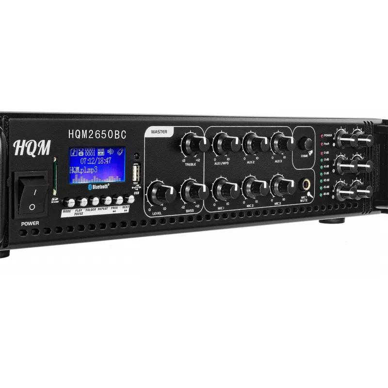 HQM HQM2650B amplificatore radio FM/MP3/BLUETOOTH 650W
