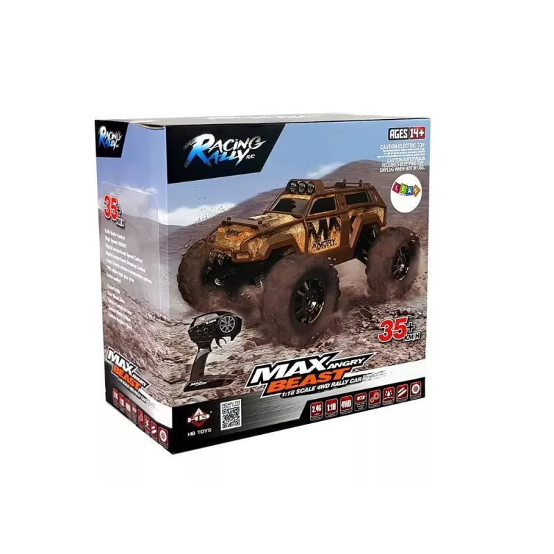 LEAN TOYS Rally Car radiocomandata blu 2.4G 1:18 35km/h