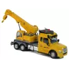 LEAN TOYS camion con gru radiocomandato Pilot 2.4G luci suoni giallo