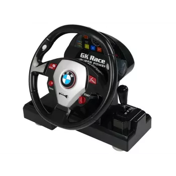 LEAN TOYS BMW M3 radiocomandata bianca 2.4G volante Pilot 1:18 suoni luci