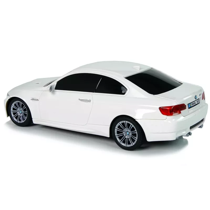 LEAN TOYS BMW M3 radiocomandata bianca 2.4G volante Pilot 1:18 suoni luci