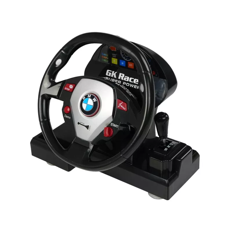 LEAN TOYS Radiocomando BMW M3 nero 2.4G volante 1:18 suono luci