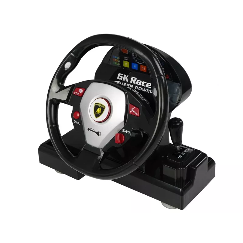LEAN TOYS Radiocomando Lamborghini Veneno giallo 2,4 GHz volante auto RC con suono e luce