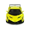 LEAN TOYS Radiocomando Lamborghini Veneno giallo 2,4 GHz volante auto RC con suono e luce